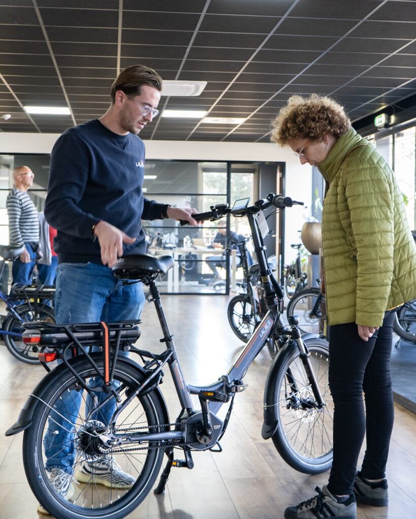 lacros, elektro-klapprad, handler werden